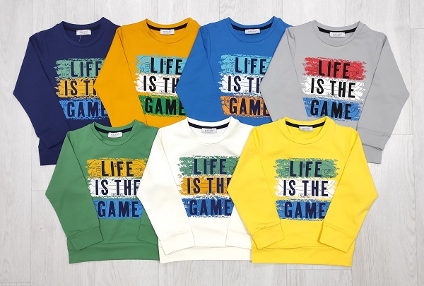 MACAWI M1329 LIFE IS THE GAME SWEAT (3A-7A)